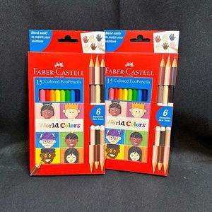 NWT - Faber-Castell 15 Colored Eco Pencils